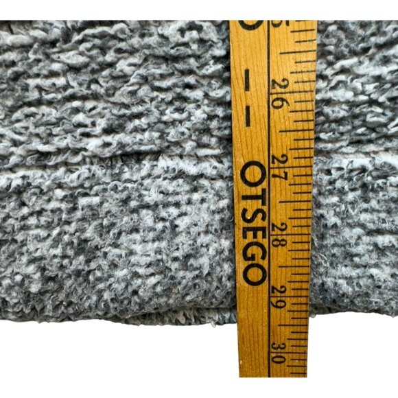 Soft Surroundings Womens Sherpa Pullover Jacket Medium Gray Pockets - Picture 7 of 12